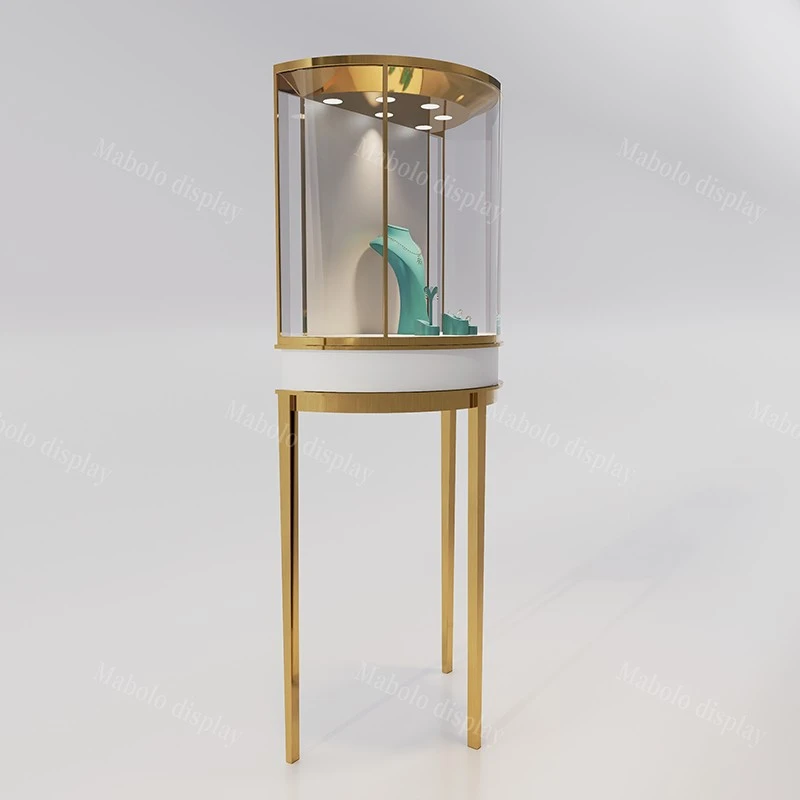 Luxury Jewelry Store Curved Showcase price